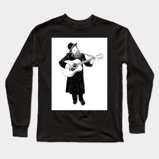 Orthodox jew playing guitar Long Sleeve T-Shirt